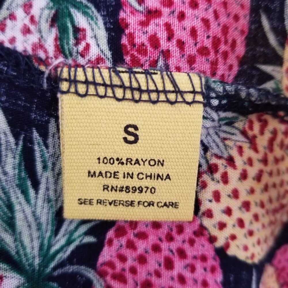 Love Notes Pineapple Blouse S - image 5